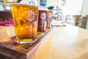 Sampling the best of Old Cannon Brewery