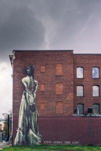 Striking graffiti by Faith47