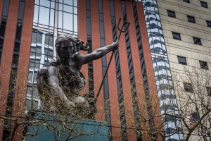 Portlandia, second largest copper statue in the USA after the Statue of Liberty