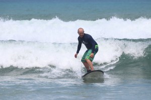 Bali learning to surf